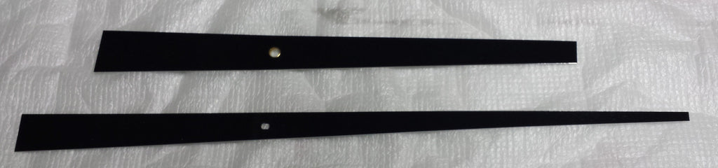 8" black tapered clock hands for high torque quartz clock movement