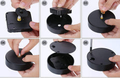 3-3/8" Plastic mounting cover for mini quartz clock movements