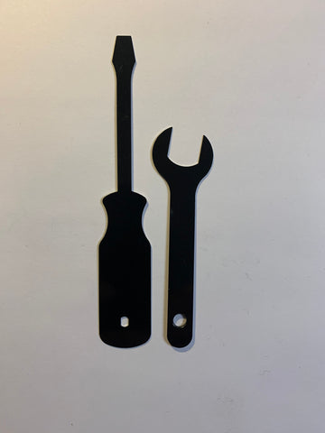 4-1/4" Tool style hands for quartz clock movements