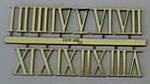 3/4" Roman numerals, set of 12, gold
