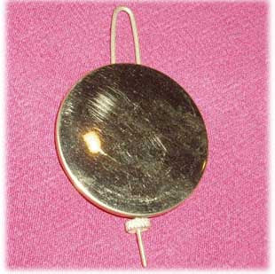 Adjustable brass cap pendulum w/wire