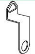 Metal hanger for quartz clock movements