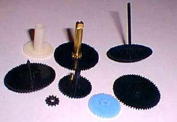 Gear set for Lanshire clock movements