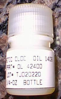 Nye clock oil, 1 ounce bottle