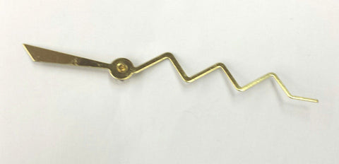 2" Gold Zig Zag second hand