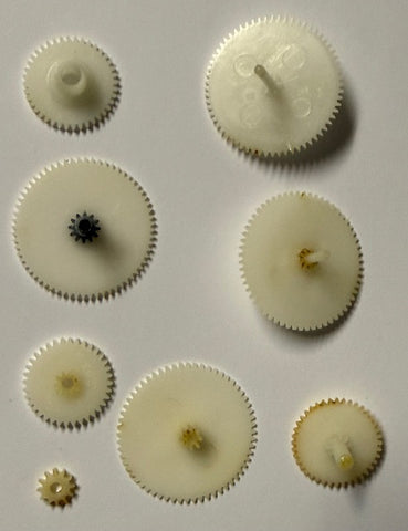 Gear set for Lanshire clock movements