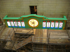 Installation of our Glo Dial clock movement. New York City East River Tunnel