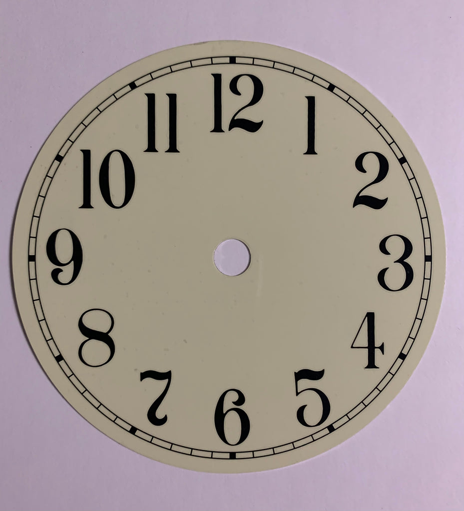 6" ivory arabic clock dial