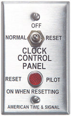 Indoor remote reset switch for Glo Dial clock movements