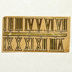 1" Roman numerals, set of 12, gold