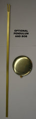 16" segmented pendulum rod and bob for quartz movements