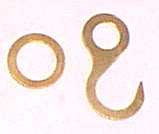 Cuckoo rings and hooks, sold in pairs