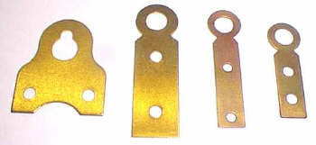 Hanger, brass wall type hanger available in four sizes