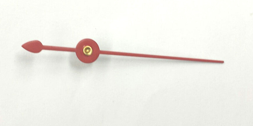 Red sweep second hand for quartz clock movements